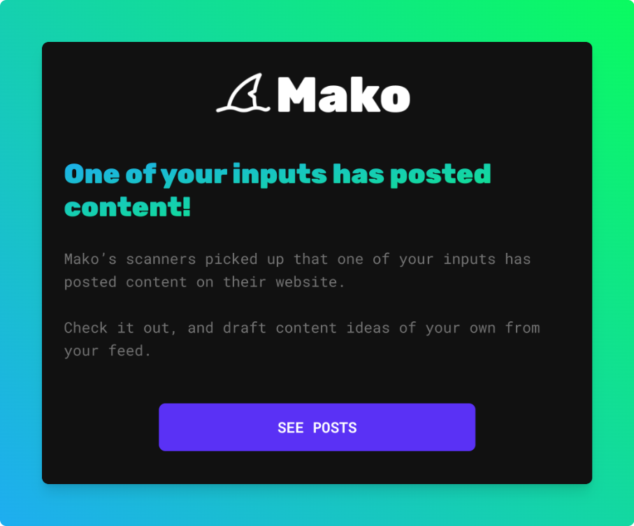 Receive alerts when they add a new page